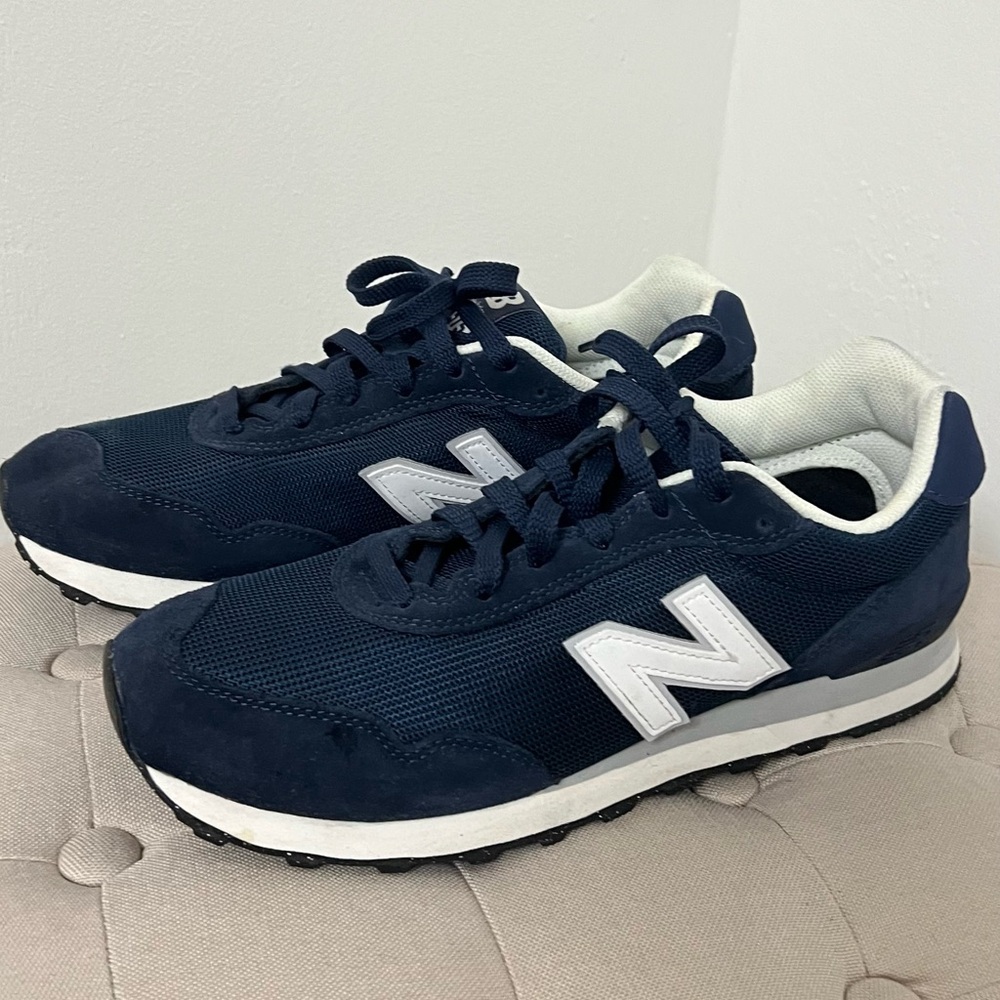 New Balance Dark Blue and White Sneakers